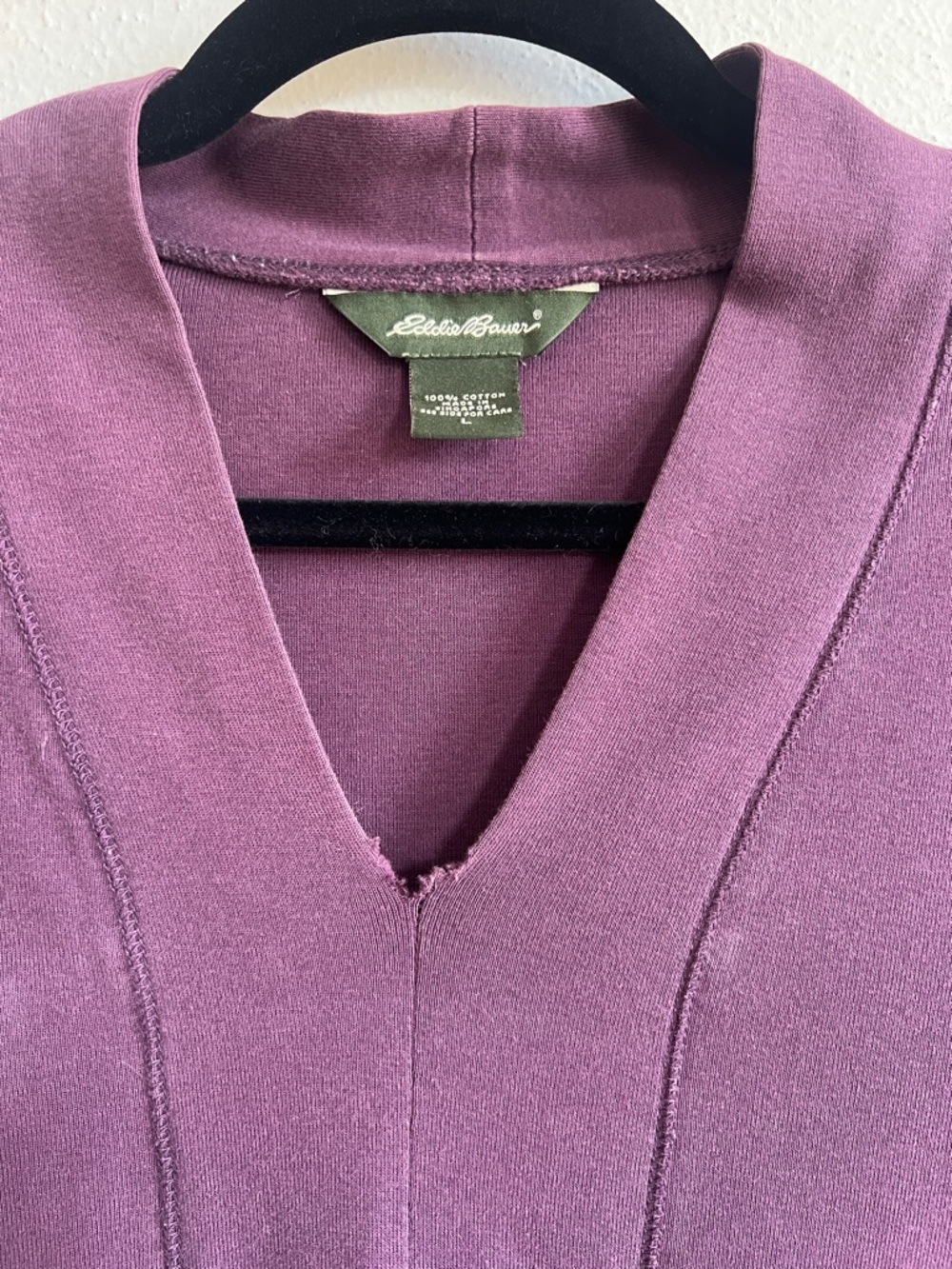 Eddie Bauer Long Sleeve V-Neck Tee - Picture 2 of 3